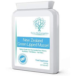 Swiss BioEnergetics Green Lipped Mussel 500mg 90 Capsules sustainably sourced from Pure New Zealand Swiss BioEnergetics Green Lipped Mussel 500mg 90 Capsules sustainably sourced from Pure New Zealand