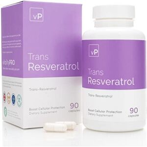vP Vitality Pro Trans Resveratrol 500mg x 90 Capsules Third Party Tested Over 98 Purity Natural vP Vitality Pro Trans Resveratrol 500mg x 90 Capsules Third Party Tested Over 98 Purity Natural