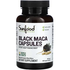 Sunfood Black Maca Capsules - 800mg - 90 Capsules Sunfood Black Maca Capsules - 800mg - 90 Capsules