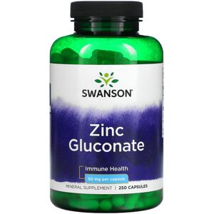Swanson, Zinc Gluconate, 50 mg, 250 Capsules Swanson, Zinc Gluconate, 50 mg, 250 Capsules