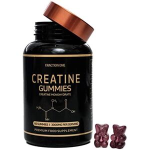 Fraction One Creatine Gummies - 60 Premium Gummies - 3000mg of Creatine Monohydrate Per Servi Fraction One Creatine Gummies - 60 Premium Gummies - 3000mg of Creatine Monohydrate Per Servi