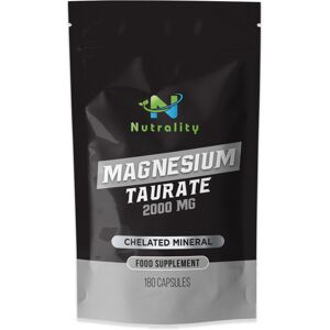 Nutrality Magnesium Taurate Supplement 2000mg 180 Vegan Capsules Nutrality Magnesium Taurate Supplement 2000mg 180 Vegan Capsules