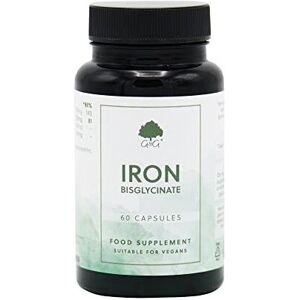 G&G Vitamins Iron (bisglycinate) Capsules 20mg Iron (bisglycinate) per Capsule 60 Vegan C G&G Vitamins Iron (bisglycinate) Capsules 20mg Iron (bisglycinate) per Capsule 60 Vegan C