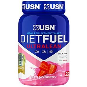 USN Diet Fuel UltraLean Strawberry 1KG: Meal Replacement Shake, Diet Protein Pow USN Diet Fuel UltraLean Strawberry 1KG: Meal Replacement Shake, Diet Protein Pow