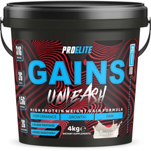 ProElite (Vanilla) Gains Weight Gainer 4kg Muscle Mass Protein ProElite (Vanilla) Gains Weight Gainer 4kg Muscle Mass Protein