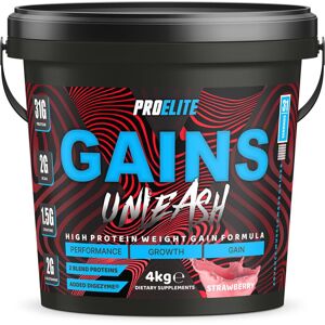 ProElite (Strawberry) Gains Weight Gainer 4kg Muscle Mass Protein ProElite (Strawberry) Gains Weight Gainer 4kg Muscle Mass Protein