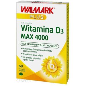 POLSKIE SUPLEMENTY Walmark Plus Witamina D3 Max 4000 60kap supplement vitamin D3 POLSKIE SUPLEMENTY Walmark Plus Witamina D3 Max 4000 60kap supplement vitamin D3