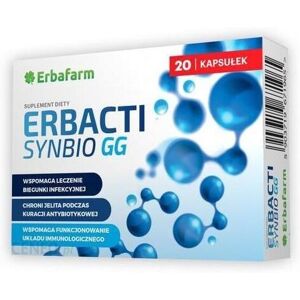 POLSKIE SUPLEMENTY ERBACTI Synbio GG 20kaps microflora gastrointestinal tract supplement POLSKIE SUPLEMENTY ERBACTI Synbio GG 20kaps microflora gastrointestinal tract supplement