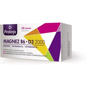 POLSKIE SUPLEMENTY Protego Magnez B6+D3 2000 60 tab fatigue energy levels magnez supplement POLSKIE SUPLEMENTY Protego Magnez B6+D3 2000 60 tab fatigue energy levels magnez supplement