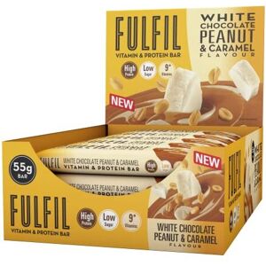 Fulfil Vitamin and Protein Bar – White Chocolate Peanut Caramel (15x55g) 20g P Fulfil Vitamin and Protein Bar – White Chocolate Peanut Caramel (15x55g) 20g P
