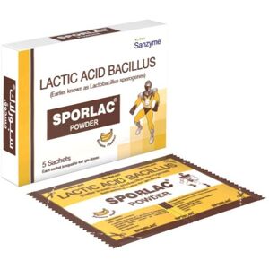 Unbranded Sporlac Probiotic Banana Flavoured Oral Powder Sachet 50mg 1g 5's Unbranded Sporlac Probiotic Banana Flavoured Oral Powder Sachet 50mg 1g 5's