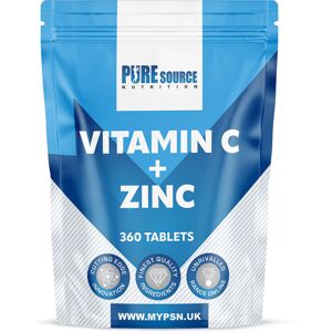 Pure Source Nutrition (360 Tablets) Vitamin C Zinc Sulphate Tablets Ascorbic Acid PSN Pure Source Nutrition (360 Tablets) Vitamin C Zinc Sulphate Tablets Ascorbic Acid PSN