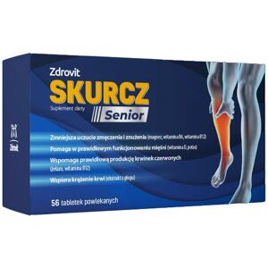 NATUR PRODUKT PHARMA Zdrovit Skurcz Senior 56x tablets Magnesium B12 Iron MAGNEZ Żelazo NATUR PRODUKT PHARMA Zdrovit Skurcz Senior 56x tablets Magnesium B12 Iron MAGNEZ Żelazo