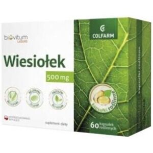 POLSKIE SUPLEMENTY Colfarm Biovitum Liquid Wiesiolek 60 kap Supports heart health supplement POLSKIE SUPLEMENTY Colfarm Biovitum Liquid Wiesiolek 60 kap Supports heart health supplement