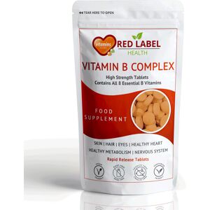 Red Label Health Vitamin B Complex 120 Tablets High Strength B1 B2 B3 B5 B6 B12 Biotin Red Label Health Vitamin B Complex 120 Tablets High Strength B1 B2 B3 B5 B6 B12 Biotin