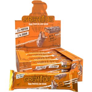 Grenade High Protein, Low Sugar Bar - Jaffa Quake, 12 x 60 g Grenade High Protein, Low Sugar Bar - Jaffa Quake, 12 x 60 g