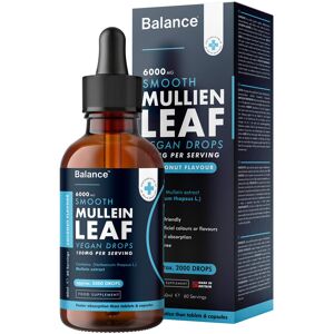 Balance Mullein Leaf Liquid Drops - 60ml for 2 Month Supply - High Strength - Vegan - 60 Balance Mullein Leaf Liquid Drops - 60ml for 2 Month Supply - High Strength - Vegan - 60