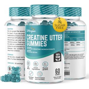 BeMorganic Creatine Gummies - 5000mg Creatine Monohydrate Gummies - 1000mg BCAAs, Pre Worko BeMorganic Creatine Gummies - 5000mg Creatine Monohydrate Gummies - 1000mg BCAAs, Pre Worko