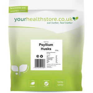 yourhealthstore Blond Psyllium Husks 300g - Whole, Gluten Free, Non-GMO, High-Fiber, Vegan yourhealthstore Blond Psyllium Husks 300g - Whole, Gluten Free, Non-GMO, High-Fiber, Vegan