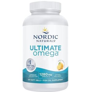 Nordic Naturals Ultimate Omega-3 1280mg Lemon Flavour, High-Dose 120 Softgels, S Nordic Naturals Ultimate Omega-3 1280mg Lemon Flavour, High-Dose 120 Softgels, S