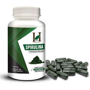 h&c herbal ingredients expert H&C Spirulina Capsules - 900mg per Serving, 120 Vegan Capsules Nutrition Rich h&c herbal ingredients expert H&C Spirulina Capsules - 900mg per Serving, 120 Vegan Capsules Nutrition Rich