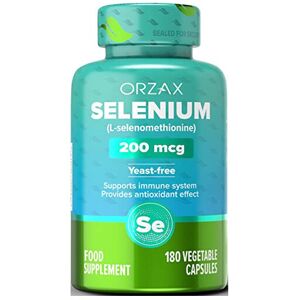 ORZAX Selenium 200mcg Capsules - L-Selenomethionine for Immune System Health & Thyroid ORZAX Selenium 200mcg Capsules - L-Selenomethionine for Immune System Health & Thyroid