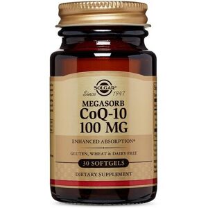 Solgar Megasorb CoQ-10 100mg Dietary Supplement 30 Softgels Energy Production He Solgar Megasorb CoQ-10 100mg Dietary Supplement 30 Softgels Energy Production He