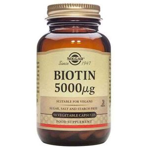 Solgar Biotin 5000mcg 50's Healthy Skin, Nails & Hair Beauty & Wellness Suppleme Solgar Biotin 5000mcg 50's Healthy Skin, Nails & Hair Beauty & Wellness Suppleme
