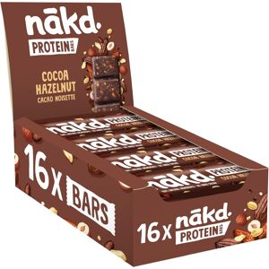 Nakd Cocoa Hazelnut Protein Bar - Vegan - Gluten Free - Healthy Snack, 45g (Pack Nakd Cocoa Hazelnut Protein Bar - Vegan - Gluten Free - Healthy Snack, 45g (Pack