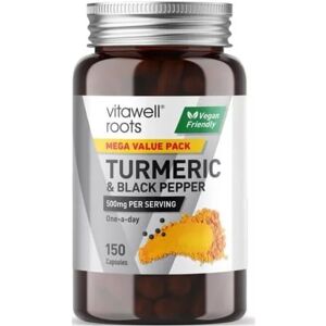 KidzBuzz (Pack Of 2) Vitawell Turmeric & Black Pepper Capsules 150s KidzBuzz (Pack Of 2) Vitawell Turmeric & Black Pepper Capsules 150s