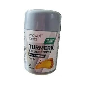 KidzBuzz (Pack Of 2) Vitawell Turmeric & Black Pepper Capsules 60Pcs KidzBuzz (Pack Of 2) Vitawell Turmeric & Black Pepper Capsules 60Pcs