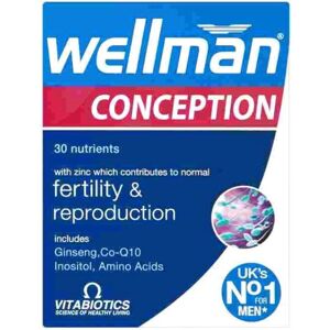 Vitabiotics Wellman Conception 30 Tablets - Nutritional Support for Men's Reprod Vitabiotics Wellman Conception 30 Tablets - Nutritional Support for Men's Reprod
