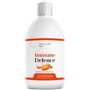 Reverse life Immune Defence Orange Flavour Liquid Multivitamin - 23 Essential Vitamins & Mine Reverse life Immune Defence Orange Flavour Liquid Multivitamin - 23 Essential Vitamins & Mine