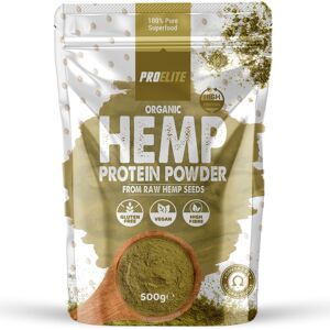 ProElite (500g) Organic Hemp Protein Powder Vegan Raw High Fibre ProElite (500g) Organic Hemp Protein Powder Vegan Raw High Fibre
