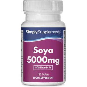 Simply Supplements SOYA Isoflavones 5000mg Now with Added Vitamin B6 for Hormonal Balance Poten Simply Supplements SOYA Isoflavones 5000mg Now with Added Vitamin B6 for Hormonal Balance Poten