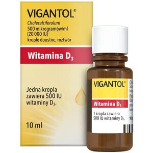 Merck Vigantol 20,000IU, vitamin D3 oral drops, solution, 10 ml Merck Vigantol 20,000IU, vitamin D3 oral drops, solution, 10 ml
