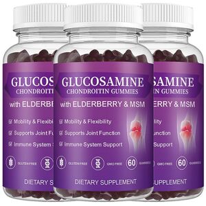 Unbranded (3 pcs) Glucosamine Chondroitin Gummies, Extra Strength Joint Support Gummies Wi Unbranded (3 pcs) Glucosamine Chondroitin Gummies, Extra Strength Joint Support Gummies Wi
