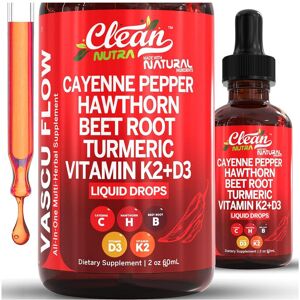Unbranded Cayenne Pepper Supplement Liquid Drops + Hawthorn Berry, Vitamin D3 K2 Organic B Unbranded Cayenne Pepper Supplement Liquid Drops + Hawthorn Berry, Vitamin D3 K2 Organic B