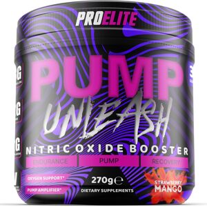 ProElite (Strawberry Mango) Muscle Pump Pre Workout Nitric Oxide Powder 270g ProElite (Strawberry Mango) Muscle Pump Pre Workout Nitric Oxide Powder 270g