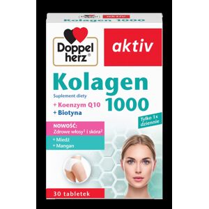 Doppelherz aktiv Kolagen 1000+Q10+Biotyna, 30 kapsułek – 1000 mg kolagenu z wita Doppelherz aktiv Kolagen 1000+Q10+Biotyna, 30 kapsułek – 1000 mg kolagenu z wita