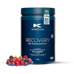 Kinetica Sports Recovery Powder - Wild Berry Flavour 20 Servings/1.5kg 2:1 C Kinetica Sports Recovery Powder - Wild Berry Flavour 20 Servings/1.5kg 2:1 C