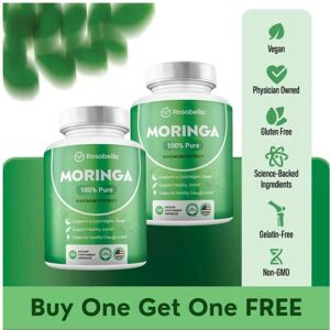 Unbranded 2 x Rosabella Moringa Capsules (800mg) for Immune Support, Gut Health & Vitamins Unbranded 2 x Rosabella Moringa Capsules (800mg) for Immune Support, Gut Health & Vitamins