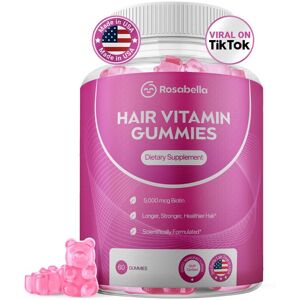 Unbranded Rosabella Biotin Gummies (5000mg) for Hair, Skin & Nails Growth Unbranded Rosabella Biotin Gummies (5000mg) for Hair, Skin & Nails Growth