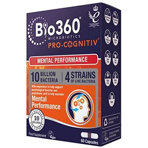 Natures Aid Bio360 Pro-Cognitiv Probiotic, 10 Billion CFU, 60 Capsules Natures Aid Bio360 Pro-Cognitiv Probiotic, 10 Billion CFU, 60 Capsules