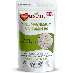Red Label Health ZMA Zinc Magnesium Vitamin B6 300 Tablets Testosterone Boost Sleep Red Label Health ZMA Zinc Magnesium Vitamin B6 300 Tablets Testosterone Boost Sleep