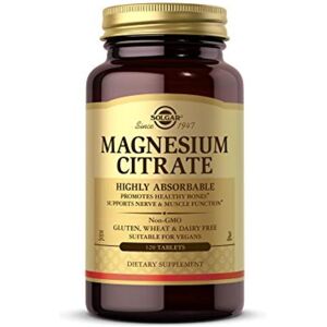 Unbranded Solgar Magnesium Citrate Tablets Supports the Nervous System 120 Tabs Unbranded Solgar Magnesium Citrate Tablets Supports the Nervous System 120 Tabs