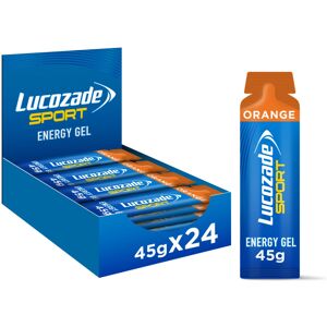Lucozade Sport Dual-Fuel Energy Gels - Orange 24x45g Carbohydrate Food Supplem Lucozade Sport Dual-Fuel Energy Gels - Orange 24x45g Carbohydrate Food Supplem