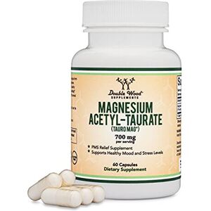 Double Wood Supplements Magnesium Acetyl-Taurate (TauroMag) 60 Capsules PMS Reli Double Wood Supplements Magnesium Acetyl-Taurate (TauroMag) 60 Capsules PMS Reli
