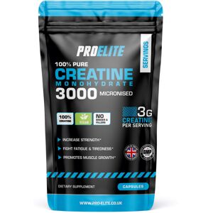 Pro Elite (240 Capsules) Creatine Monohydrate 750mg Vegan Capsules ProElite Pro Elite (240 Capsules) Creatine Monohydrate 750mg Vegan Capsules ProElite