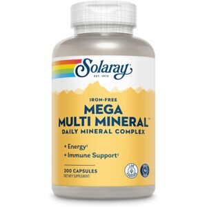 SOLARAY Iron-Free Mega Multi Mineral - Daily Mineral Complex w/Calcium Magnesiu SOLARAY Iron-Free Mega Multi Mineral - Daily Mineral Complex w/Calcium Magnesiu